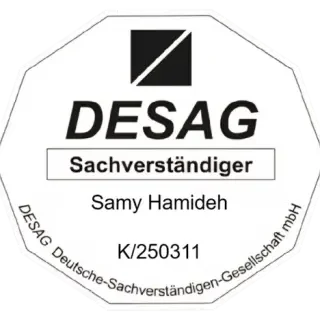 DESAG Sachverständigen-Zertifikat: Samy Hamideh