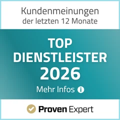 ProvenExpert Siegel Top Dienstleister 2026: BESA Kfz-Gutachter e.K.