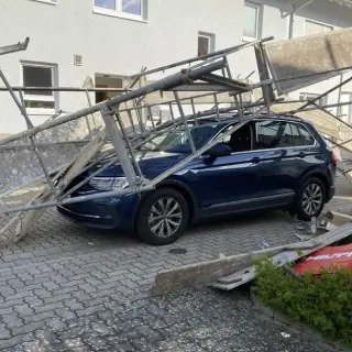 Gerüstschaden Karlsruhe Neureut