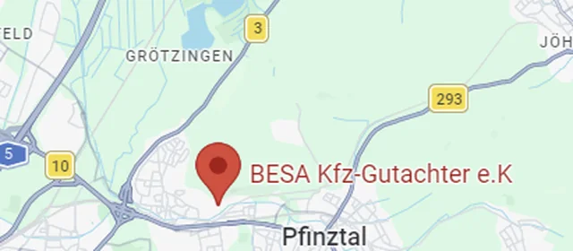 Standort BESA Kfz-Gutachter Karlsruhe-Grötzingen
