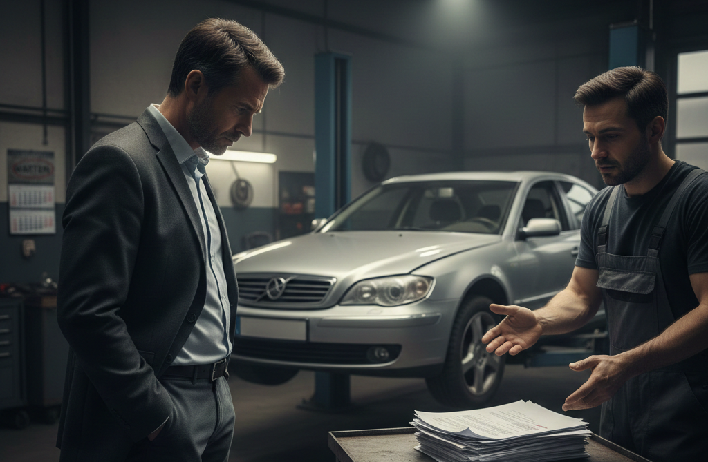 BESA Kfz-Gutachter e.K. berät einen Kunden in Karlsruhe zur Kostenübernahme nach einem Autounfall.